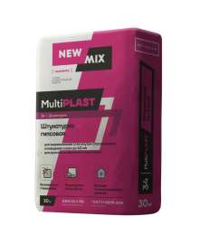 Штукатурка гипсовая "MultiPlast" 30 кг (40 шт/пал) NEWMix